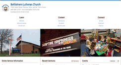 Desktop Screenshot of bethlehemlutheranchurchparma.com