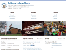 Tablet Screenshot of bethlehemlutheranchurchparma.com